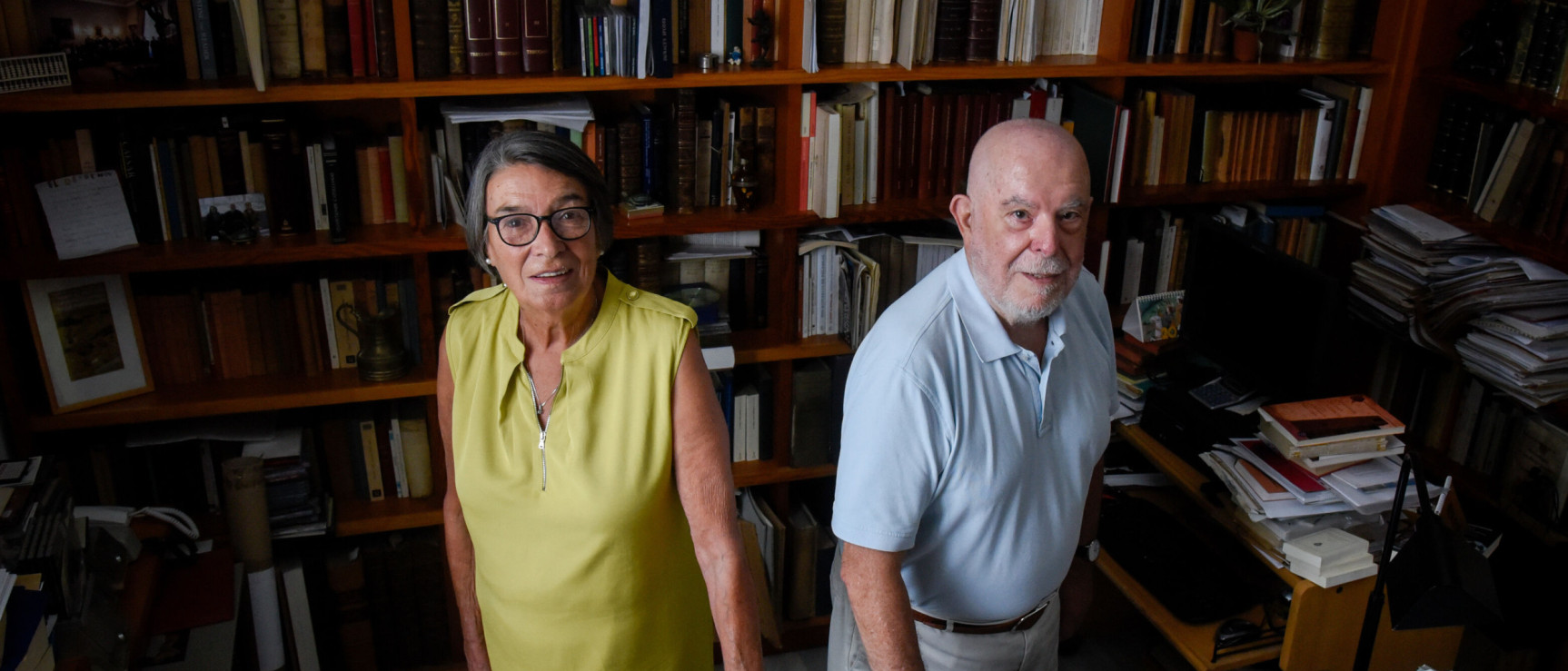 Juan Gil y Consuelo Varela (foto: Juan Carlos Vázquez, «Diario de Sevilla»)