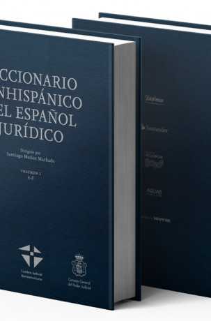Portada del «Diccionario panhispánico del español jurídico».
